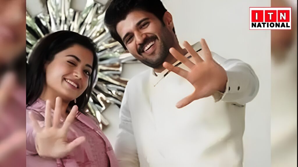 Vijay Deverakonda and Rashmika Mandanna Engagement Photo