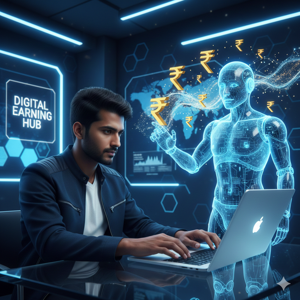 घर बैठे AI से पैसे कमाने का नया तरीका – पूरी जानकारी हिंदी में