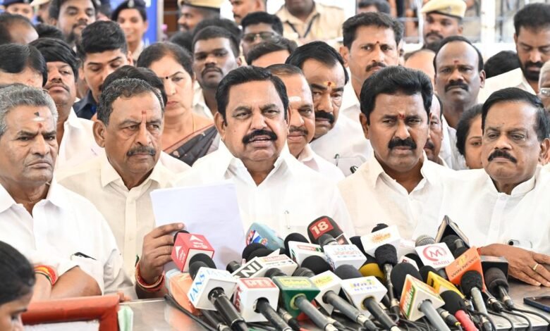 TVK-led government failed to secure Cauvery water for kuruvai cultivation: Edappadi Palaniswami